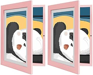 NIBESSER Kids Art Frames, Children Artwork Display Frame, Kids Artwork Display Frame Front Opening A4 Picture Frame Photo Picture Storage Frames for Drawing Crafting Art Projects Home or Office