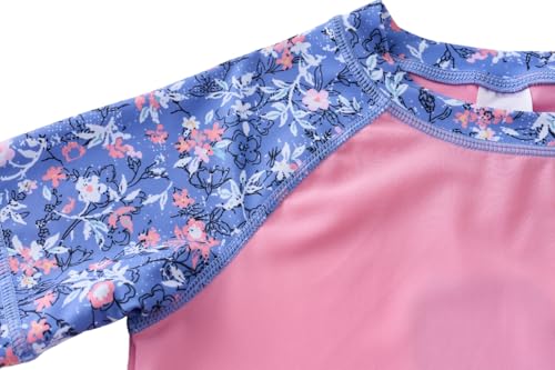Image of UMELOK Girls Rash Guard Swimsuit Short Sleeve Bathing Suit Rashguard Sets