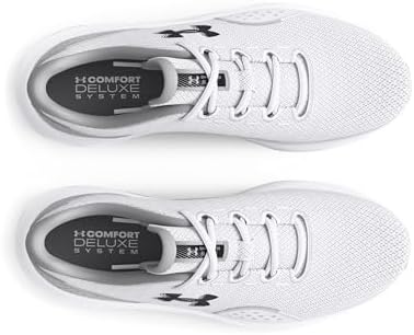 Under Armour Erkek Charged Surge 4 Koşu Ayakkabısı, (100) Beyaz/Halo Gri/Siyah, 44 EU - Görsel 3