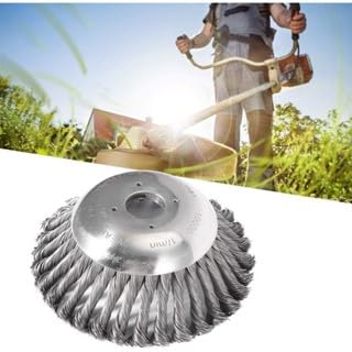 Escova De Aço Para Roçadeira Universal Limpa Tudo Cor Cinza