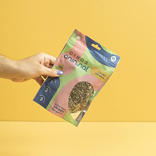 Erva Catnip GG para Gatos 28G - Oikos Animal