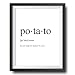 Lord Of The Rings Poster - Sam Gamgee Potato Definition Poster - Boil Em Mash Em Taters - 11x14 UNFRAMED Print - Great Gift For Lord Of The Rings And Hobbit Fans