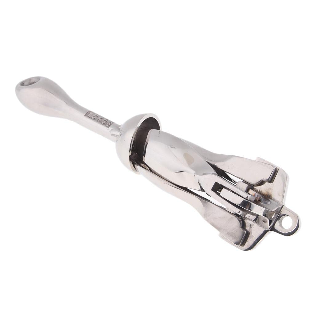 Anclajes Plegables de Acero Inoxidable de 1,5 Kg/3, para Barcos Y Kayaks.