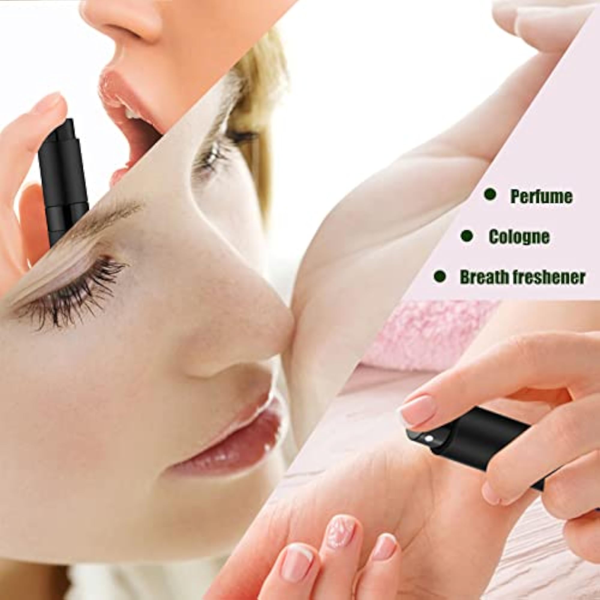 Portable Mini Perfume Atomizer Spray Bottle, 2 PCS