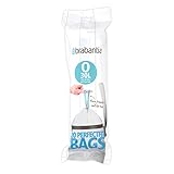 Solo para FlatBack 30L Brabantia Bolsa de Basura para Flatback, 1 Rollo, 30 L, Blanco, 20 Unidades