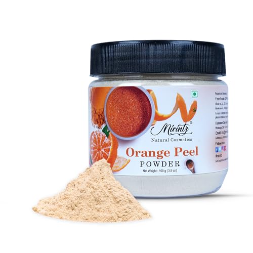 Mirintz 100% Natural Orange Peel Powder | (100 gms) Pure Orange Face Peel Mask for Cosmetics & Skincare | Ayurveda Products Vitamin C Face Mask | Orange Skin Peeling Powder for Face |