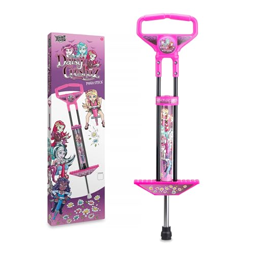 Toyrific | Pogo Stick Jumper Stick para niños niñas y niños, diseño Daisy Crushaz Rosa
