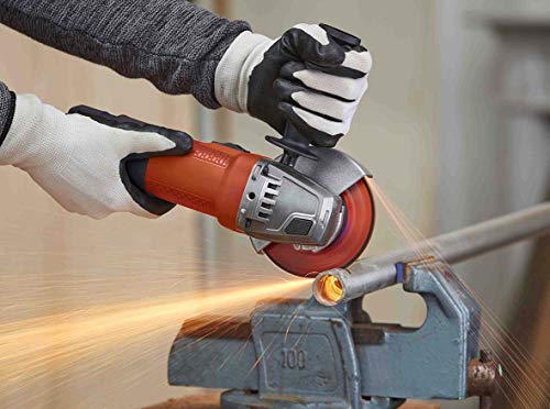 BLACK+DECKER BEG110-QS Meuleuse d'Angle Poignée 3 Positions, 750 W, Noir, 115 mm – Image 3