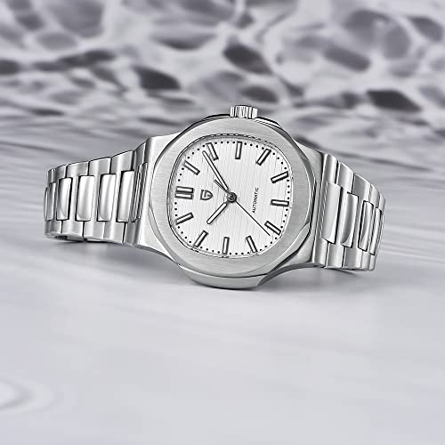 LACZ DENTON PAGANI DESIGN PD1728 Mens Automatic Watches Full Stainless Steel Waterproof 100M Watches for men Men Mechanical Wristwatches