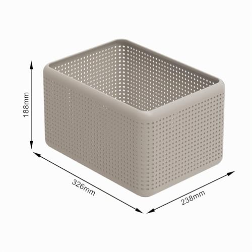 Miniatura 4 de Rotho Madei Caja De Almacenamiento 13l, Plástico Pp Reciclado Sin Bpa, Capuchino, 13l 32.6 X 23.8 X 18.8 Cm