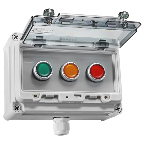 Interrupteur à bouton-poussoir IP67 extérieur vert poussoir instantané avec capot