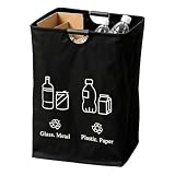 Genérico Papelera reciclaje para cocina | 82 litros contenedor de recogida de botellas | Cubo de basura plegable | para el hogar, garaje, interior, escuela, recogida de botellas y cartón