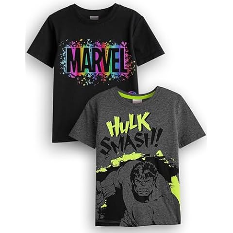 Marvel Boys Pack of 2 Superhero T-Shirts Cover