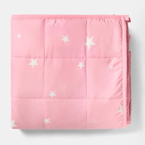 Dreamscene Star Weighted Blanket Blush Pink, Valentines Gifts Therapy Anxiety Relief Insomnia Autism Reversible Fluffy Teddy Fleece Throw, 100 x 150cm - 3kg(Disclaimer:Only suitable for age 3+years) - Image 5