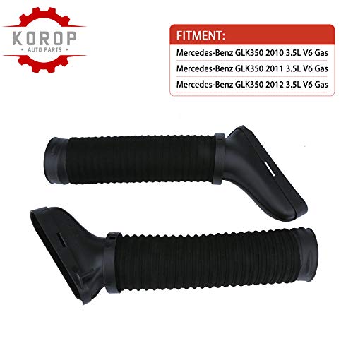 Air Cleaner Intake Hose Replaces# 2720902982 2720902882 Fits For Mercedes-Benz 2010 2011 2012 Glk350 3.5L, Right + Left Side Fresh Intake Boot Tube Duct #TOP1