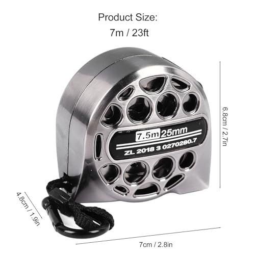 Cinta Métrica Retráctil de Acero Inoxidable 7.5m miniatura 4