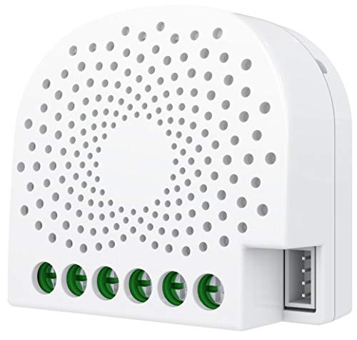 Aeotec Nano ON/off Controller con Misurazione della Potenza, Z-Wave Plus in-Wall Smart Switch per Domotica, ZW116 10A Neutro richiesto, Funzion, 0.8 W, 240 V, White, 1.7 x 1.6 x 0.8 inches