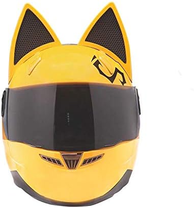 Miniatura 7 de Casco de motocicleta de cara completa con orejas Neko con orejas de gato