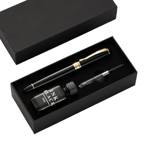 Coffret cadeau stylo plume 0.7mm élégant pour calligraphie et écriture soignée