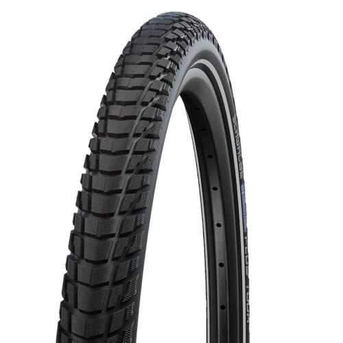 Schwalbe Marathon Plus Tour - Performance Line Drahtreifen Fahrradreifen, Black/Reflex, 28 x 1.75