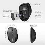 E-YOOSO Wireless Mouse for Laptop, Portable Optical Computer Mouse, 6 Buttons, Cordless 2.4GHz with USB Receiver, 5-Level 4800 DPI, 18 Months Battery Life for PC Chromebook Windows Mac - Image 4