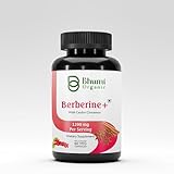 Bhumi Organic Berberine Supplement -1200mg with Ceylon Cinnamon for Men & Women for Health Support, Vegan & Gluten-Free, 60 Capsules (30 Days of Supply)
