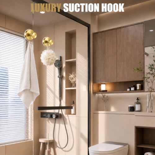 Suction Cup Hooks for Shower, Bathroom Towel Hooks, No Drill Bath Hooks by MOTAIPEAK - Used condition - Image 4