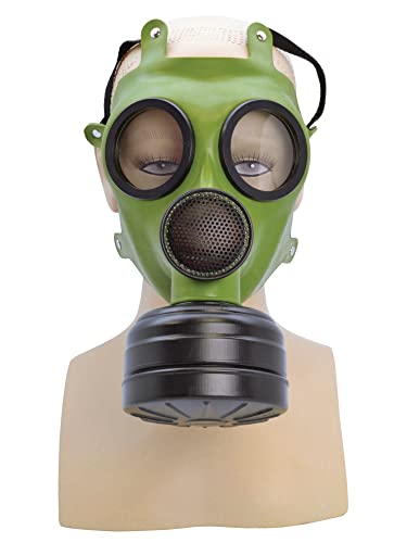 Bristol Novelty BA1313 Gas Mask Costume | Unisex | Green Accessory, One Size