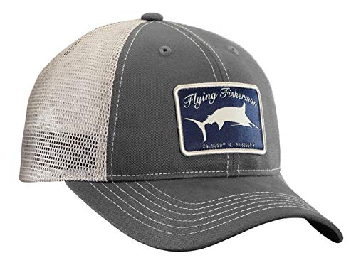 Flying Fisherman Marlin Trucker Hat Graphite/Stone