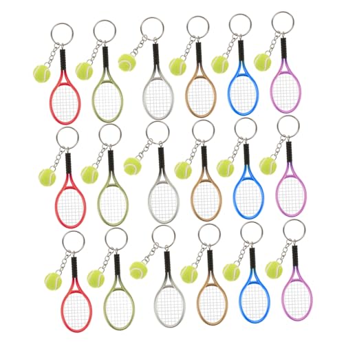 Porte-clés Tennis pour Fans de Tennis : Accessoire Décoratif de Sac de Sport (18 Pcs)