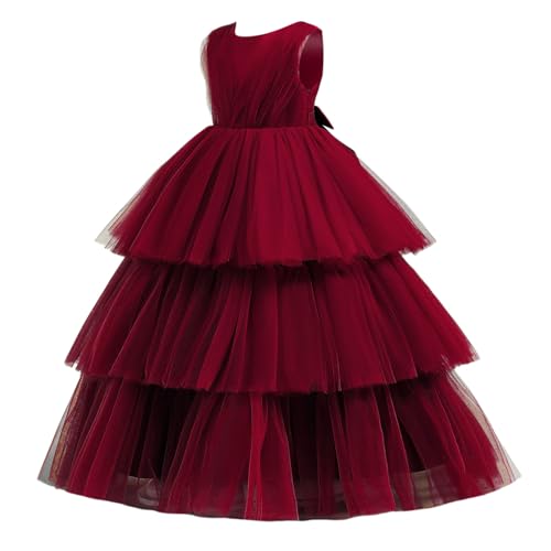 Robe de soirée princesse fille élégante au design gâteau raffiné