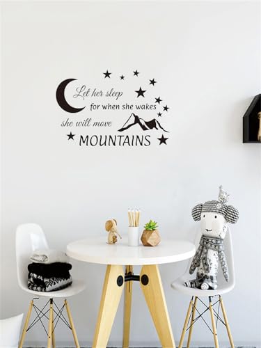 Vinilo decorativo Let Him Sleep 24x16 pulgadas negro miniatura 4