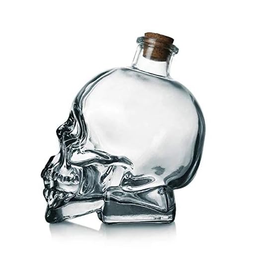 Creative Crystal Skull Head Shot Glass Party Transparent Champagne Cocktails Beer Coffee Wine Bottle Doomed Drinkware Bar Tools (750ml)