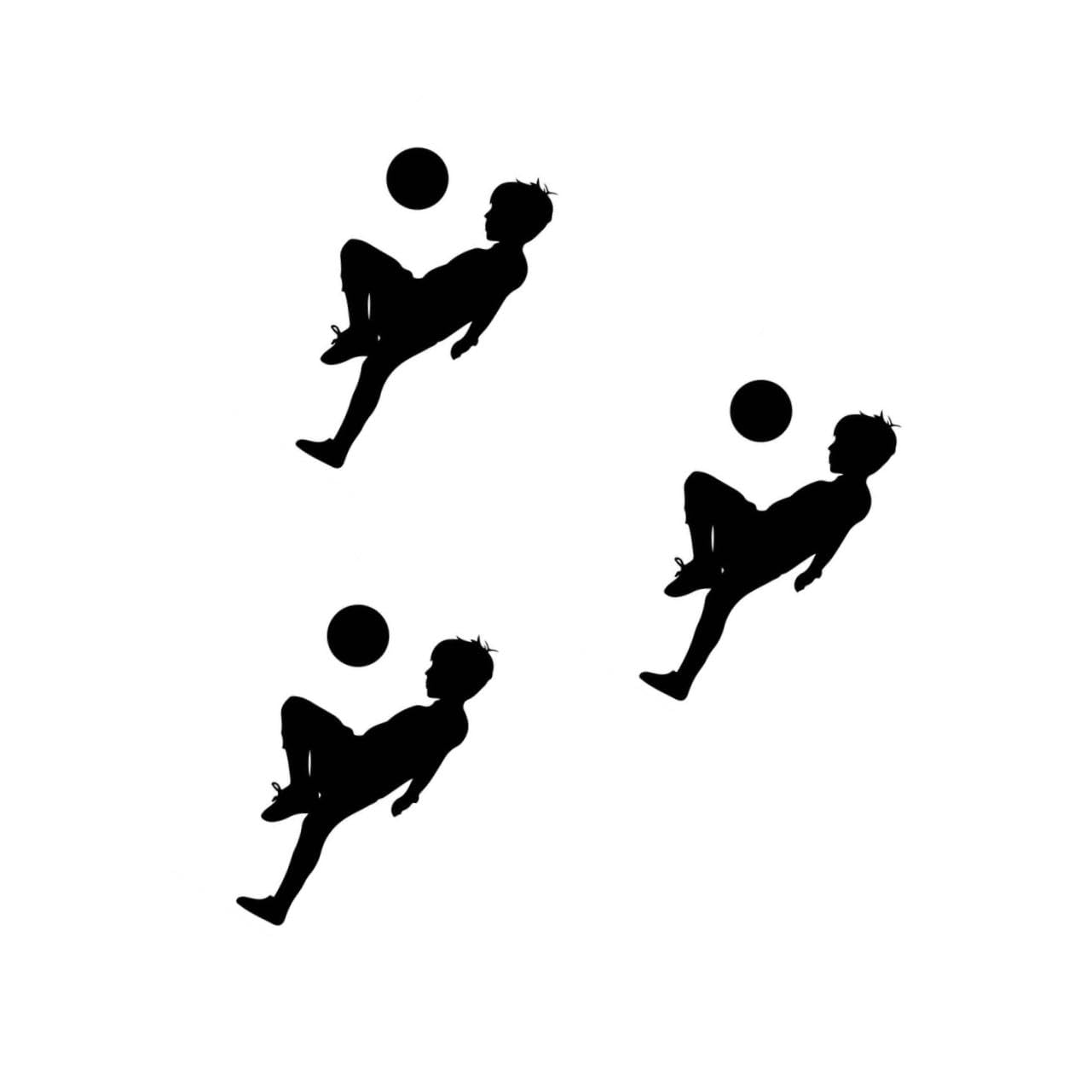 Veemoon 3 Pezzi Adesivi Murali Calcio per Decorazioni Sportive per Camera da Letto Facile da Applicare e Riposizionare per Decorare