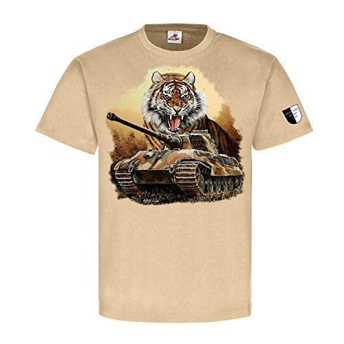 Panzer Köti Art Shirt Lukas Wirp Königstiger Tiger II t-shirt militaire de collection