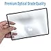 MagniPros Premium 3X (300%) Page Magnifying Lens with 3 Bonus Bookmark Magnifiers for Reading Small Prints, Low Vision Aids & Solar Projects