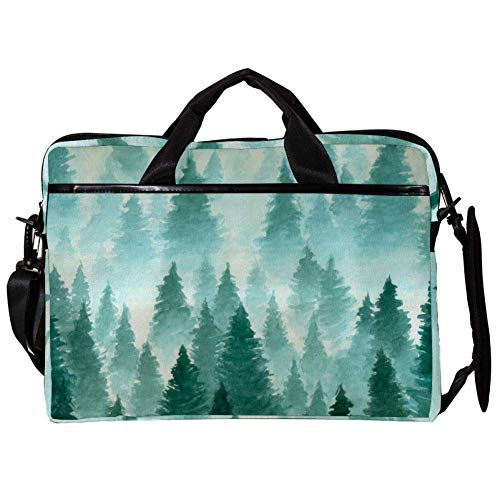 Sac ordinateur 14-15.4" forêt brumeuse pour trajets urbains et bureau