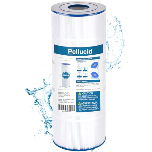 PELLUCID Pool Filter Compatible with C200S, PA200S, Hayward CX200XRE, SwimClear C200S, Unicel C-9442, Ultral-D5, 200 sq.ft Filter Cartridge 1 Pack