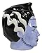 Ebros Gift Ceramic Ghastly Mrs Frankenstein Bride Skull Cookie Jar Decorative Figurine 8.25