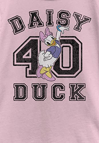 Disney Characters Daisy Duck Collegiate Girl's Solid Crew Tee3