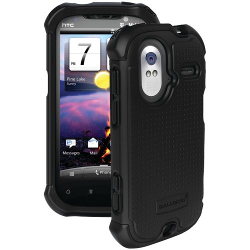 Ballistic SA0790-M005 SG Case for HTC Ruby/Amaze 4G - 1 Pack - Retail Packaging - Black