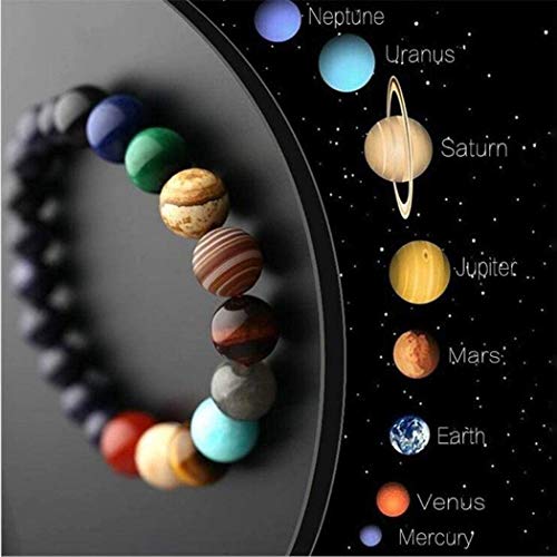 Comelyjewel Black Lava Stone 7 Chakra Bracelets Rock Bead Elastic Natural Stones Gemstones Yoga Beads Bracelets for Men Women Jewelry3