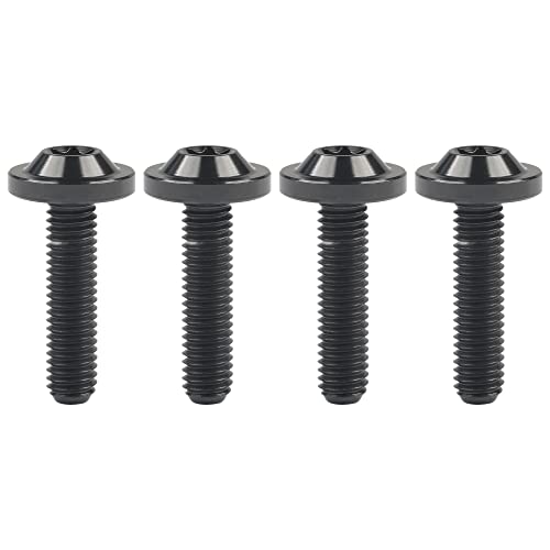 Vis en titane M5 Torx noir 20mm pour pièce détachée moto et cadre vélo