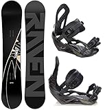 RAVEN Snowboard Set: Snowboard Element Carbon + Bindung Pathron at, CT oder Rage MP180 (155cm, Pathron CT L/XL (43-48))