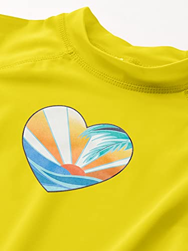 Image of Kanu Surf Girls' Karlie Rash Guard UPF 50+ Sun Protection Short Sleeve Swim Shirt