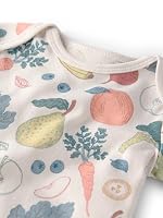 Little Planet by Carter's Neutral 3-pack Short Sleeve Bodysuits made with Organic Cotton, Veggie Fruit, 12M — image 2