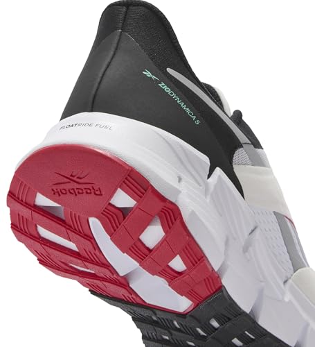 Reebok Reebok, Zig Dynamica 5, Unisex-Adult, Shoes - Low, White/White/Black, 9 US