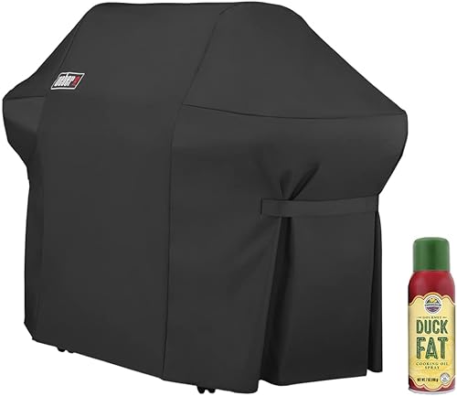 Weber 7108 - Cubierta para parrilla con bolsa de almacenamiento para parrillas de gas Summit 400 Series con Cornhusker Kitchen Gourmet Duck Fat