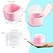 Denture Bath Case, Retainer Cleaning Box, No-Leak Denture Case, Mouth Guard, Night Guard and Retainer (pink)