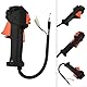 Gaszug Griff Trigger On Off Schalter Orange, Ersatz für Multi-Tool-Freischneider mit 26 mm Rohr, Rasenmähergriffschalter, Schnellwechsel-Gaszug, Rasenmähergriffbeschleuniger (1 Schalter)